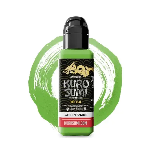 Encre de Tatouage Verte Kuro Sumi Imperial Green Snake – Conforme REACH – Pigment Professionnel Haute Intensité* 