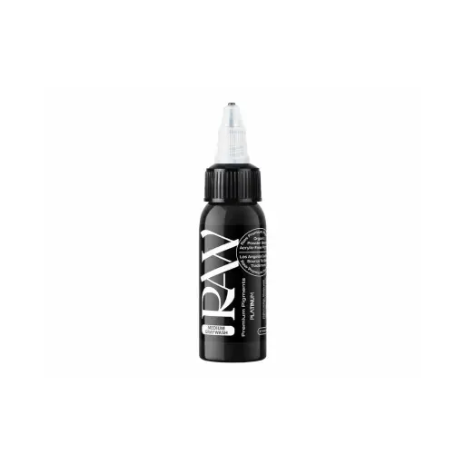 [tl_raw_medium_greywash] Raw Pigments Medium Greywash - Mélange pour le tatouage encre REACH 30m