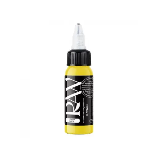 [tl_REACH_encre_raw_lemon_drop] Encre Tattoo Jaune - Raw Pigments Lemon Drop - Mélange pour le tatouage encre reach 30 ml*