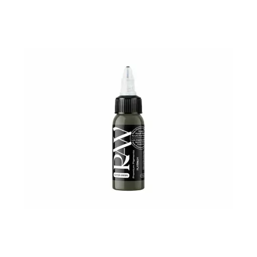 [tl_raw_gator_green] Raw Pigments Gator Green - Mélange pour le tatouage encre REACH 30m