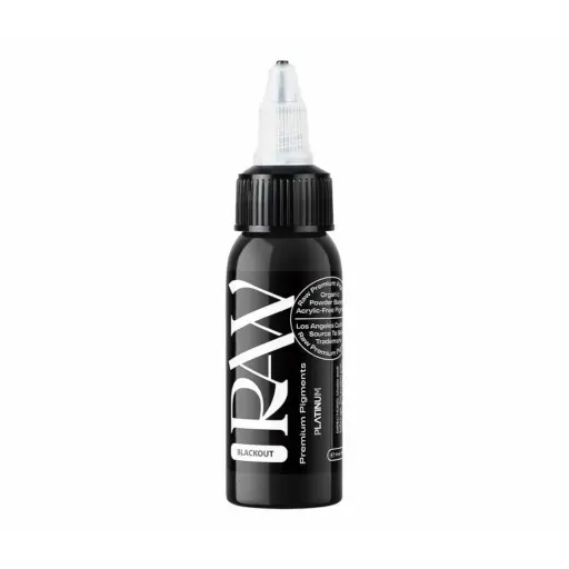 Encre Tattoo Noire - Raw Pigments Blackout - Mélange pour le tatouage encre reach*