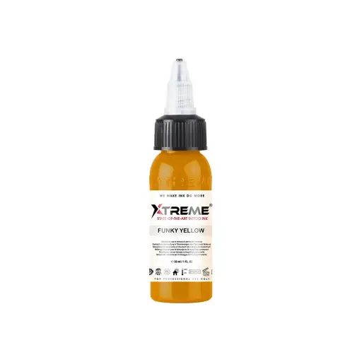 [ts_xtreme_funky_yellow] Xtreme Ink Funky Yellow - Mélange pour le tatouage encre REACH