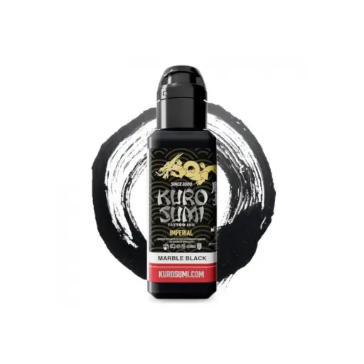 Encre de Tatouage Noire Kuro Sumi Imperial Marble Black – Conforme REACH – Pigment Professionnel Haute Intensité*