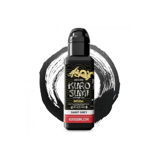 [ki_encre_kuro_saint_greywash-IMZPS1.5] Encre de Tatouage Noire Kuro Sumi Imperial Saint Greywash – Conforme REACH – Pigment Professionnel Haute Intensité*