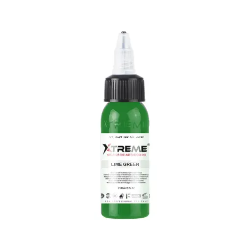 [ts_REACH_encre_xtreme_lime_green] Encre Tattoo Verte - Xtreme Ink Lime Green - Mélange pour le tatouage encre reach 30 ml*