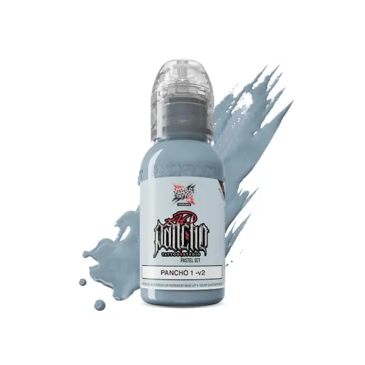 [ki_REACH_encre_world_famous_pancho_1-LTP1V21-S] Encre Tattoo Grise - World Famous Limitless A.D Pancho 1 V2 - Mélange pour le tatouage encre reach 30 ml du set pastel grey* 