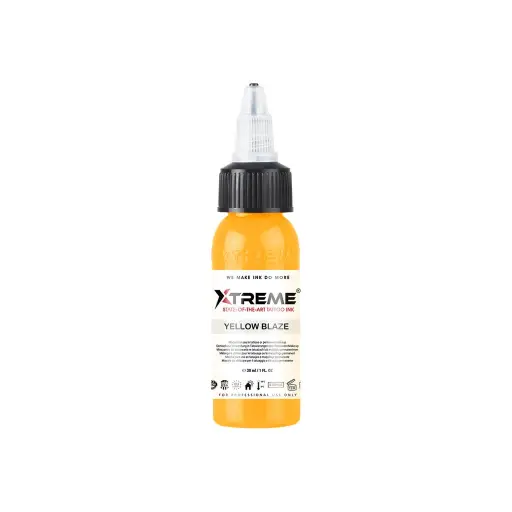 [b_xtreme_yellow_blaze] Xtreme Ink Ukiyo-E Yellow Blaze - Mélange pour le tatouage encre REACH