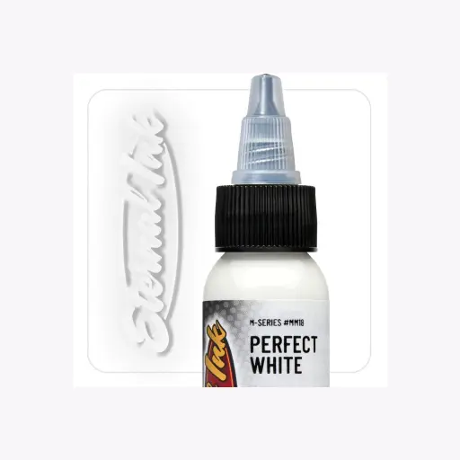 [b_NON_REACH_encre_eternal_perfect_white-eternal-perfect-white] Encre Tatouage Blanche - Eternal Ink M Series Perfect White - Encre artistique pour l'entrainement au tatouage NON REACH 30 ml*