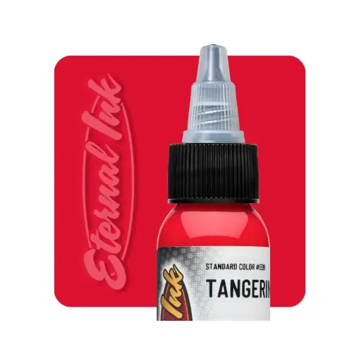 Encre Entrainement Tattoo Rouge - Eternal Ink Tangerine - Encre artistique pour entrainement au tatouage NON REACH*