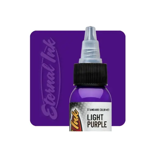 Encre Entrainement Tattoo Violette - Eternal Ink Light Purple - Encre artistique pour l'entrainement au tatouage NON REACH* 