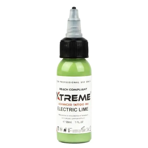 [ts_xtreme_electric_lime] Xtreme Ink Electric Lime - Mélange pour le tatouage encre REACH