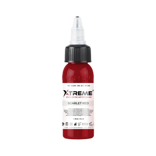 [tl_REACH_encre_xtreme_scarlet_red "p"] Encre Tattoo Rouge - Xtreme Ink Scarlet Red - Mélange pour le tatouage encre reach 30 ml*
