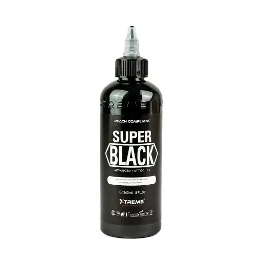 [ts_xtreme_super_black] Xtreme Ink Super Black - Mélange pour le tatouage encre REACH 240ml