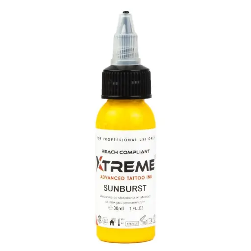 [ts_xtreme_sunburst] Encre Tattoo Jaune - Xtreme Ink Sunburst - Melange pour le tatouage encre REACH