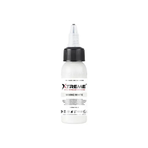 Encre Tatouage Blanche - Encre Tattoo Blanc - Xtreme Ink Mixing White - Mélange pour le tatouage encre reach