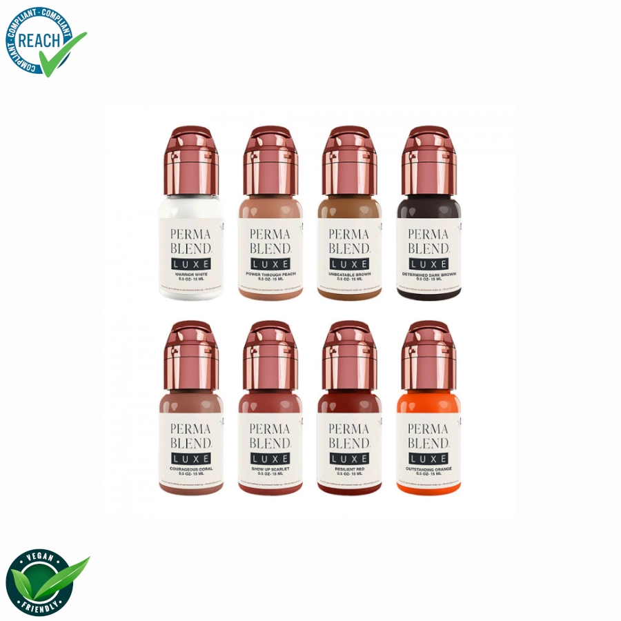 [ki_perma_luxe_set_aerola-LXVMU1] Pigment Pmu Set - Perma Blend Luxe Set Vicky Martin's Unstoppable Areola - Melange pour le maquillage permanent REACH 15ml