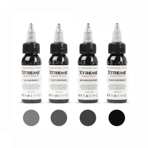 Encre Tattoo Greywash - Xtreme Ink Set Graywash - Mélange pour le tatouage encre reach*