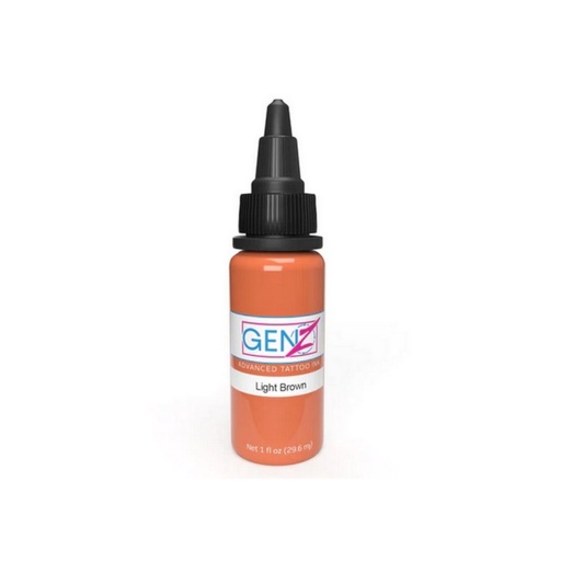 [b_gen_z_light_brown-801516] Encre Tattoo Marron - Intenze Ink Gen-Z Light Brown - Mélange pour le tatouage encre reach 30 ml 