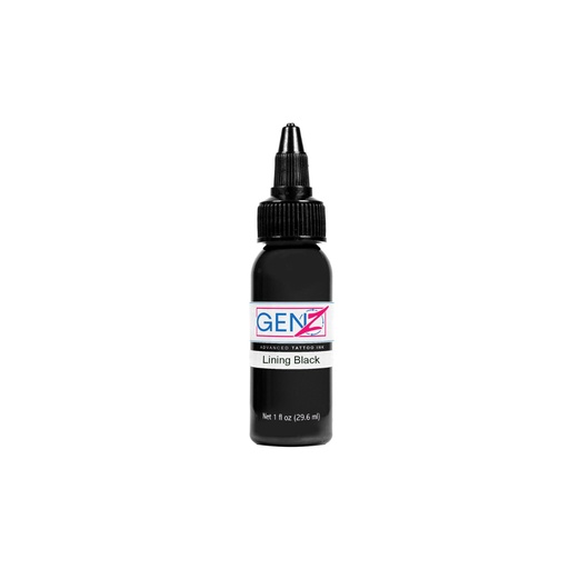 [b_gen_z_lining_black] Encre Tattoo Noire - Intenze Ink Gen-Z Lining Black - Mélange pour le tatouage encre reach 30 ml