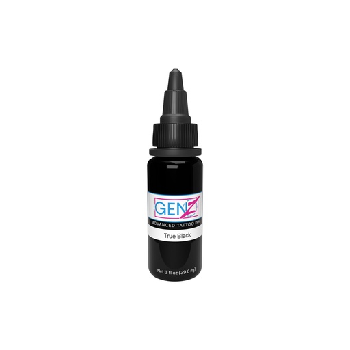 [b_gen_z_true_black] Encre Tattoo Noire - Intenze Ink Gen-Z True Black - Mélange pour le tatouage encre reach 30 ml