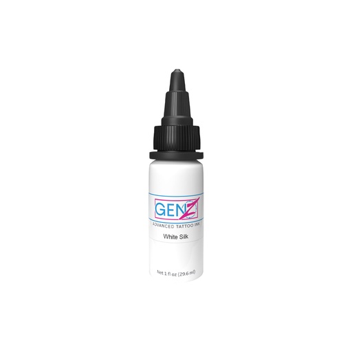 [b_gen_z_white_silk] Encre Tattoo Blanche - Intenze Ink Gen-Z Mark Mahoney GG White Silk - Mélange pour le tatouage encre reach 30 ml