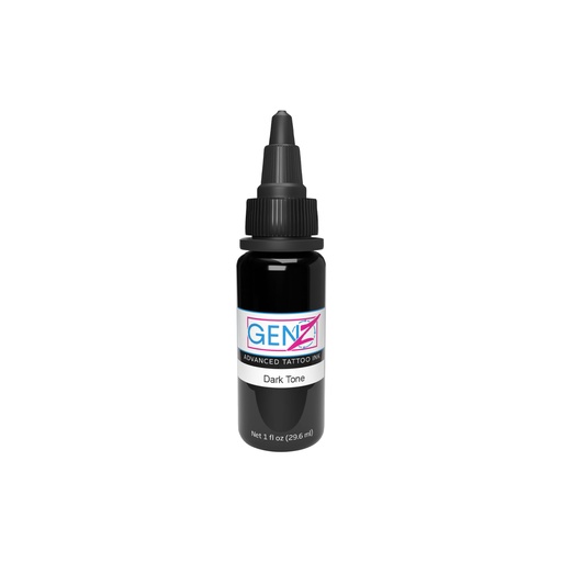 [b_gen_z_dimension_dark_tone] Encre Tattoo Noire - Intenze Ink Gen-Z Bob Tyrrell B&G Dark Tone - Mélange pour le tatouage encre reach 30 ml