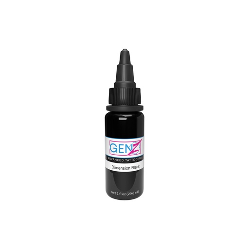 [b_gen_z_dimension_black] Encre Tattoo Noire - Intenze Ink Gen-Z Bob Tyrrell B&G Dimension Black - Mélange pour le tatouage encre reach 30 ml