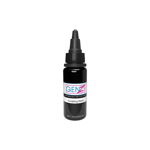 [b_gen_z_sculpting_black] Encre Tattoo Grise - Intenze Ink Gen-Z Bob Tyrrell B&G Sculpting Black - Mélange pour le tatouage encre reach 30 ml