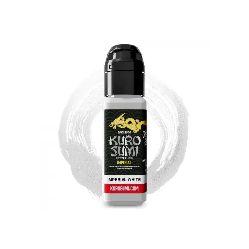 Encre de Tatouage Blanche Kuro Sumi Imperial White – Conforme REACH – Pigment Professionnel Haute Intensité*