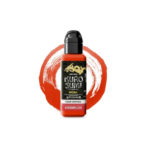 Encre de Tatouage Orange Kuro Sumi Imperial Tulip Orange – Conforme REACH – Pigment Professionnel Haute Intensité* 