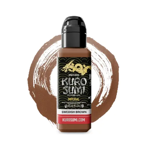 Encre de Tatouage Marron Kuro Sumi Imperial Swedish Brun – Conforme REACH – Pigment Professionnel Haute Intensité* 