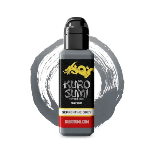 Encre de Tatouage Grise Kuro Sumi Imperial Serpentine Grey – Conforme REACH – Pigment Professionnel Haute Intensité* 