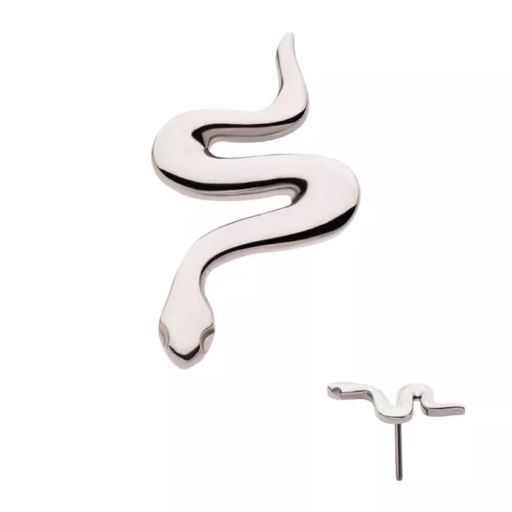 [iv_embout_threadless_19-titls821] Piercing Bille - Titane F136 Gamme Invictus - Embout 19 sans filetage threadless serpent*