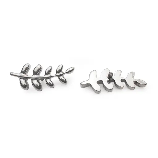 [ns_embout_219-p219_09] Piercing Embout - Titane F136 Gamme Hand Ink - Embout 219 avec pas de vis interne 0,9 mm pour piercing 1,2 mm branche 12 mm*