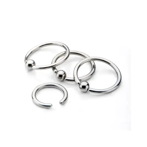 Piercing Anneau - Titane F136 Gamme Invictus - Anneau 16 bcr avec bille clipable*