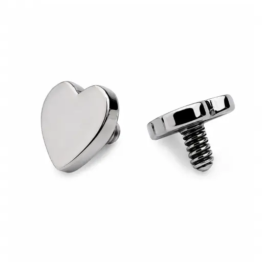 [E5-ns_embout_int-P054-09] Piercing Embout Titane ASTM F136 Premium Cœur 4 mm – Pas de vis interne 0,9 mm pour Piercing 1,2 mm*