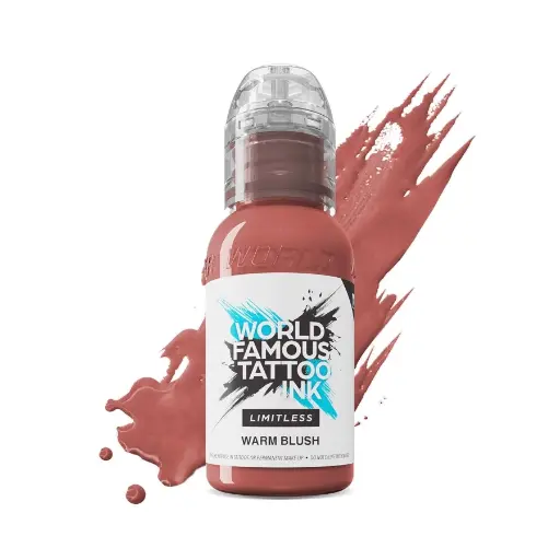 [ki_encre_world_warm_blush-LTPRWB1-S] Encre Tattoo Rose - World Famous Ink Limitless Warm Blush - Mélange pour le tatouage reach 30 ml du set pink ribbon*