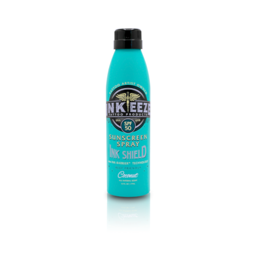 [b_inkeeze_ink_shield_spray_solaire] Soin Tattoo - Inkeeze Ink Shield SPF50 - Soin solaire après tatouage - 175 ml
