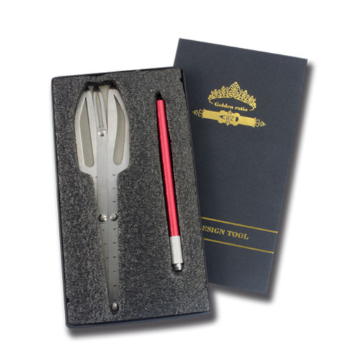 [i_kit_stylo_outil_mesure] KIT MICROBLADING STYLO PORTE LAME AVEC OUTIL DE MESURE