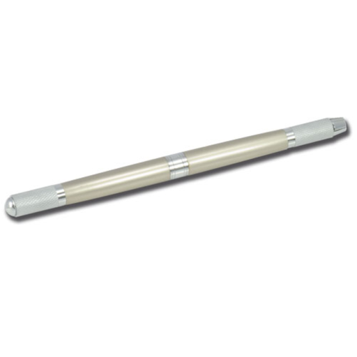 [i_stylo_porte_aiguille_acier_mat-1] STYLO PORTE AIGUILLE POUR MICROBLADING ACIER MAT 3 EN 1