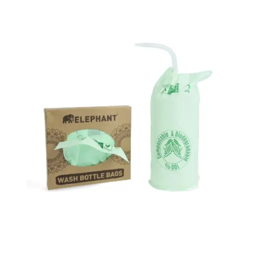 Protection Tattoo - Eléphant Wash Bottle Bags - 100 Protection pour bouteille de tatouage biodégradable 12 x 20 cm*