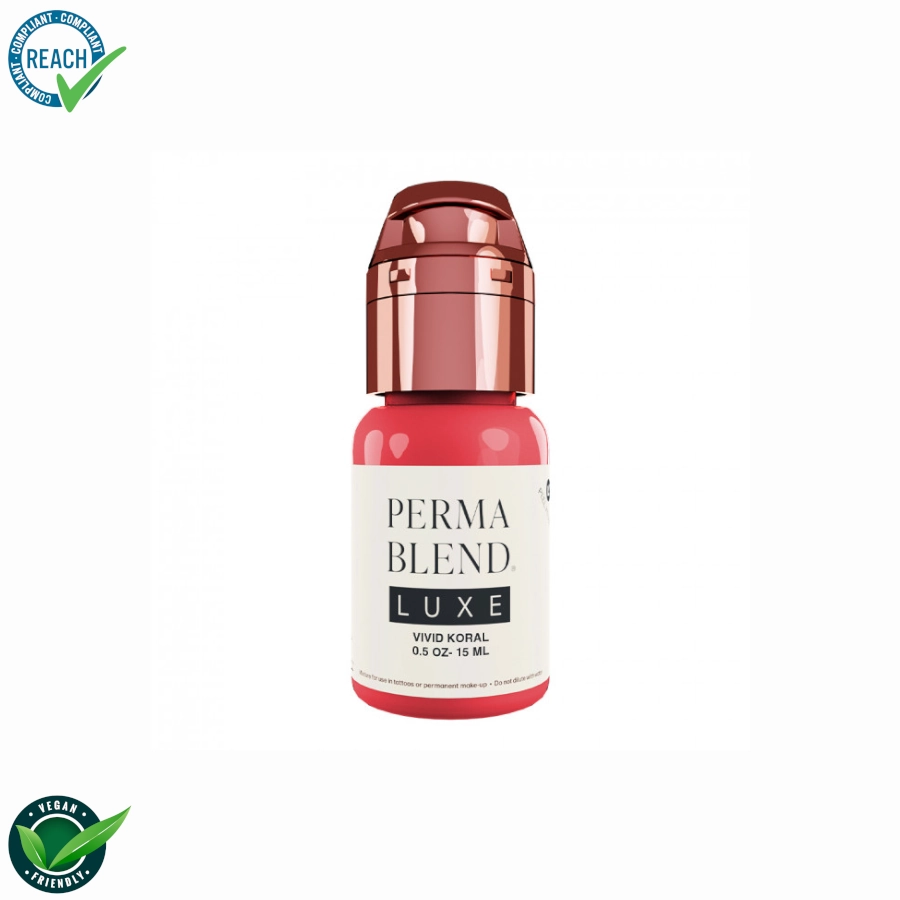 [ki_perma_blend_luxe_vivid_koral-LXVK1] Pigment Pmu Rose - Perma Blend Luxe Vivid Koral - Melange pour le maquillage permanent REACH 15ml