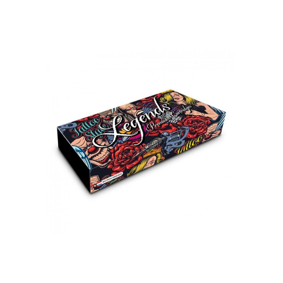 Cartouche Tattoo - Legends Round Liner Bugpin Long Taper - Boite de 20 cartouches pour le tatouage