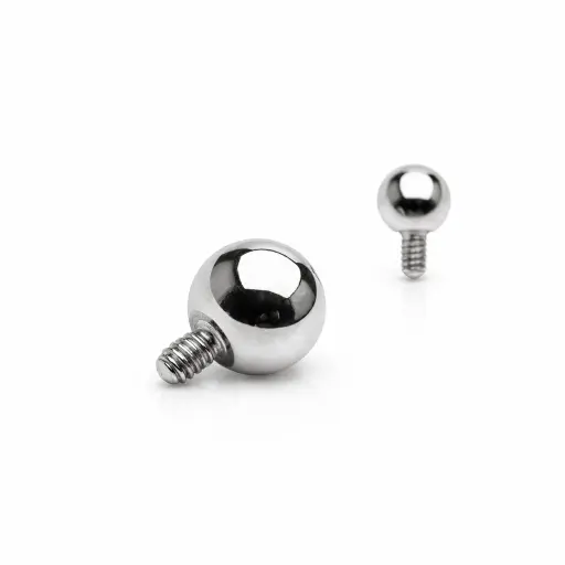 Bille de Piercing Titane ASTM F136 Premium – Filetage Interne Qualité Implant* 