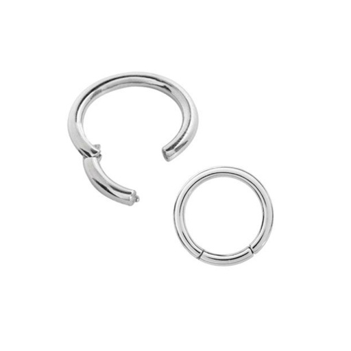 Piercing Anneau - Acier 316L - Clicker en acier chirurgical avec fermeture à charnière*
