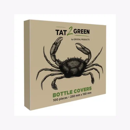 Protection Tattoo - Tat2Green Bottle Covers - Boîte de 100 sacs de protection noir pour bouteille de tatouage biodégradable*