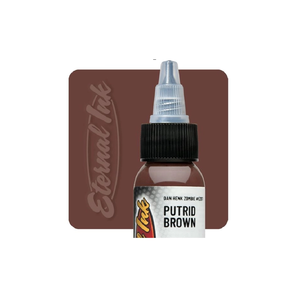 [eternal_zombie_colours_putrid_brown] Eternal Ink Zombie Colours Putrid Brown - Encre artistique pour entrainement tatouage NON REACH