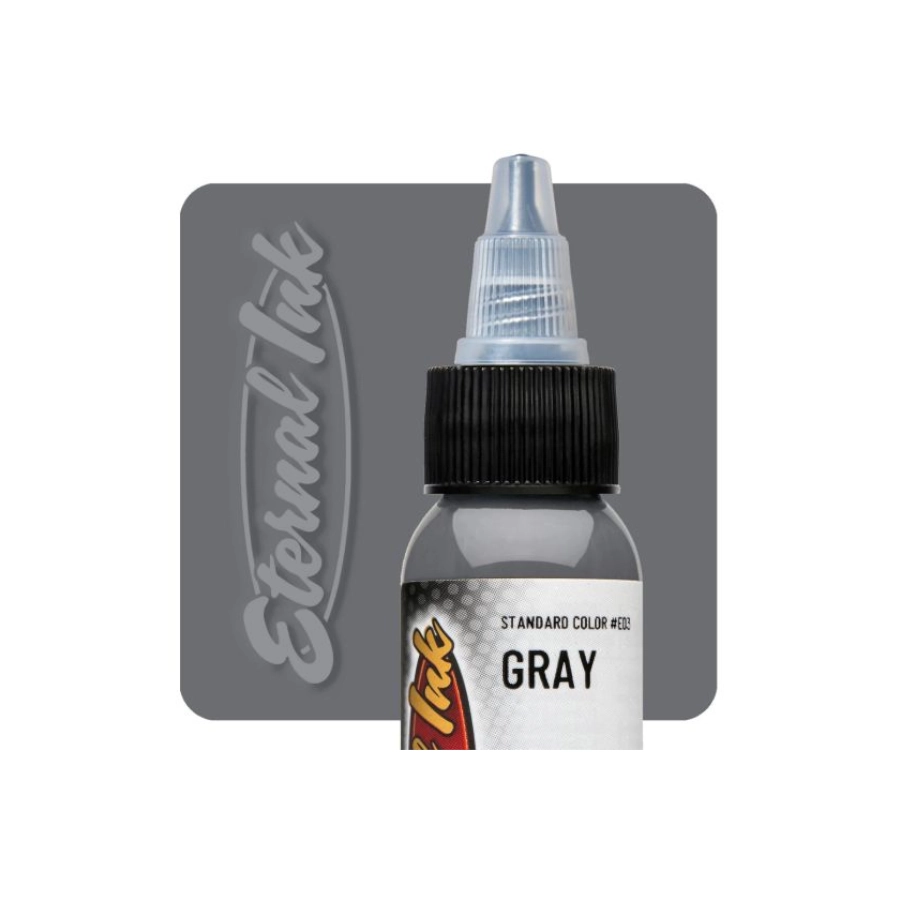 Encre Entrainement Tattoo Grise - Eternal Ink Gray - Encre artistique pour l'entrainement au tatouage NON REACH*