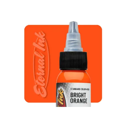 Encre Entrainement Tattoo Orange - Eternal Ink Bright Orange - Encre artistique pour l'entrainement au tatouage NON REACH*