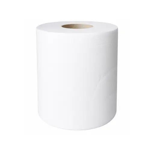 Essuie-Mains Professionnel 2 Plis Maxi DC Série 7 – Rouleau 450 Formats Gaufré 20 x 24 cm Haute Capacité pour Distributeur Dévidage Central* 